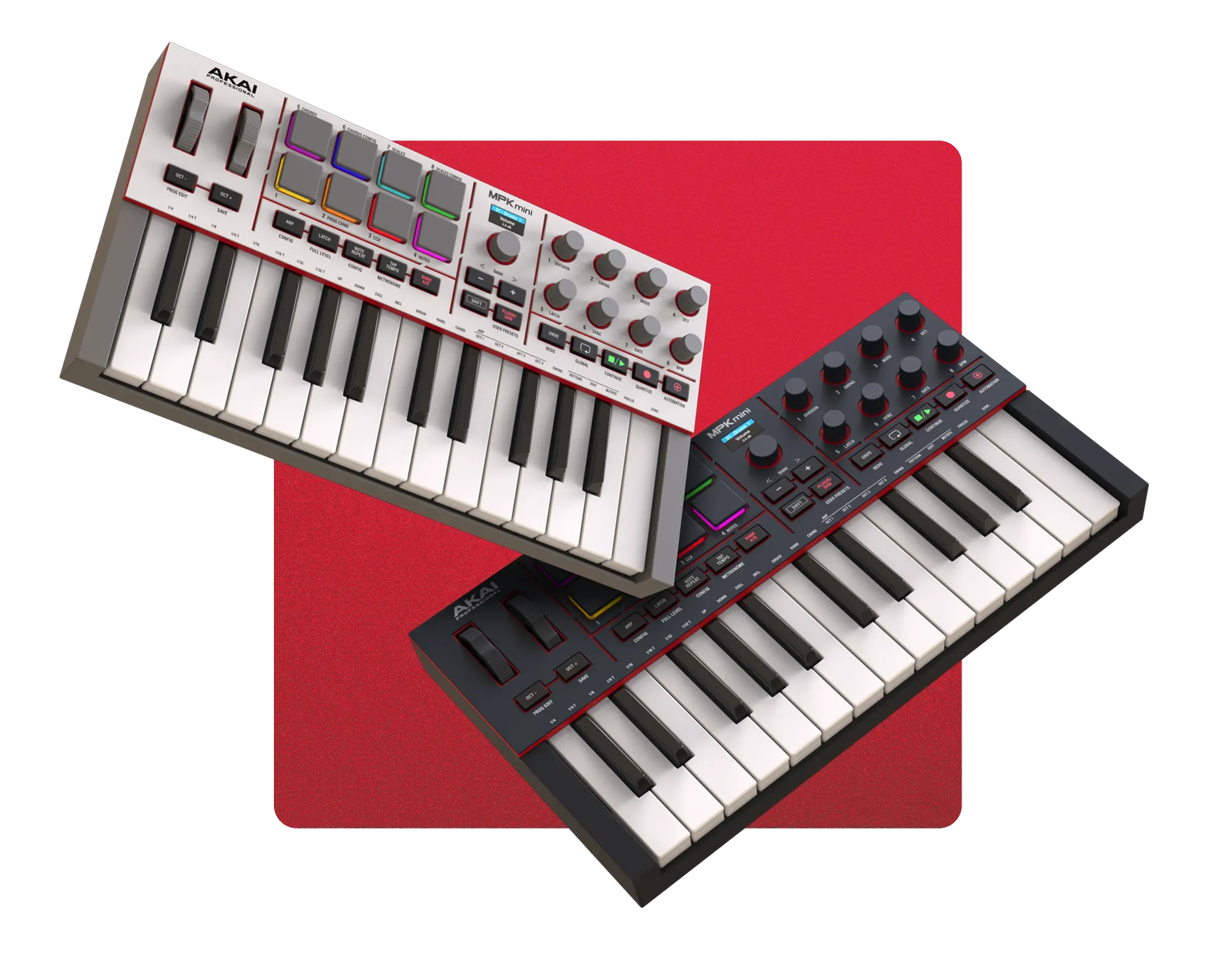 Akai Professional MPK Mini MK4 USB-C MIDI Keyboard Controller (Black) — view 4