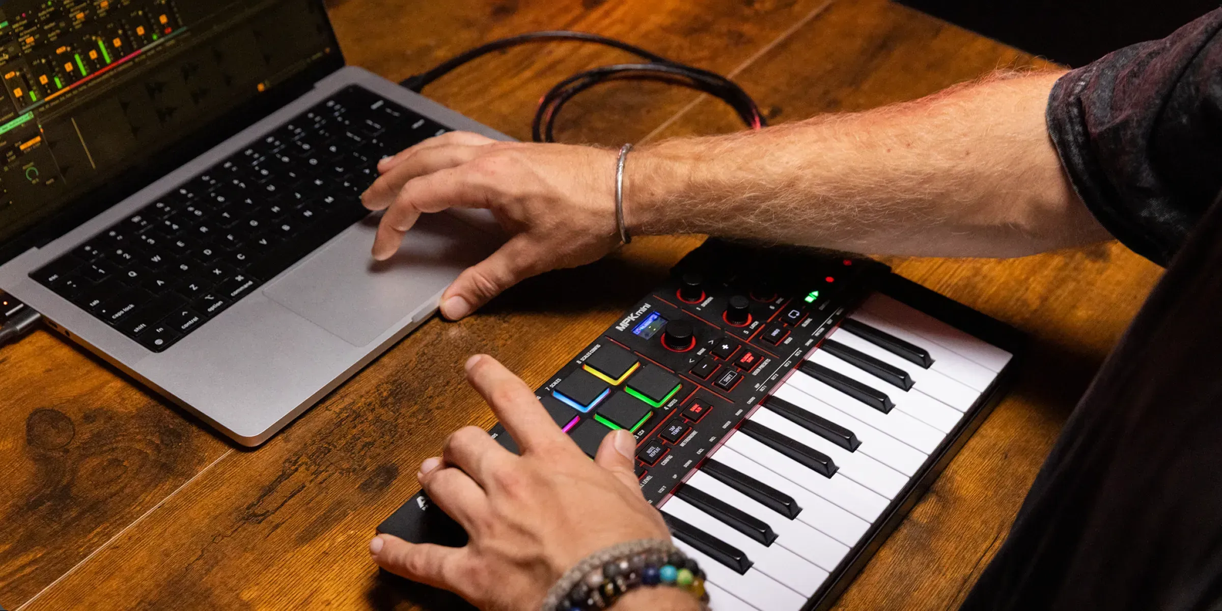 Akai Professional MPK Mini MK4 USB-C MIDI Keyboard Controller (Black) — view 6
