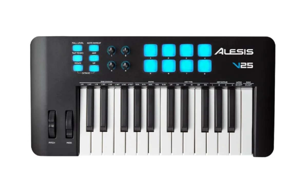 Alesis V25 MKII 25-Key USB-MIDI Keyboard Controller — view 2