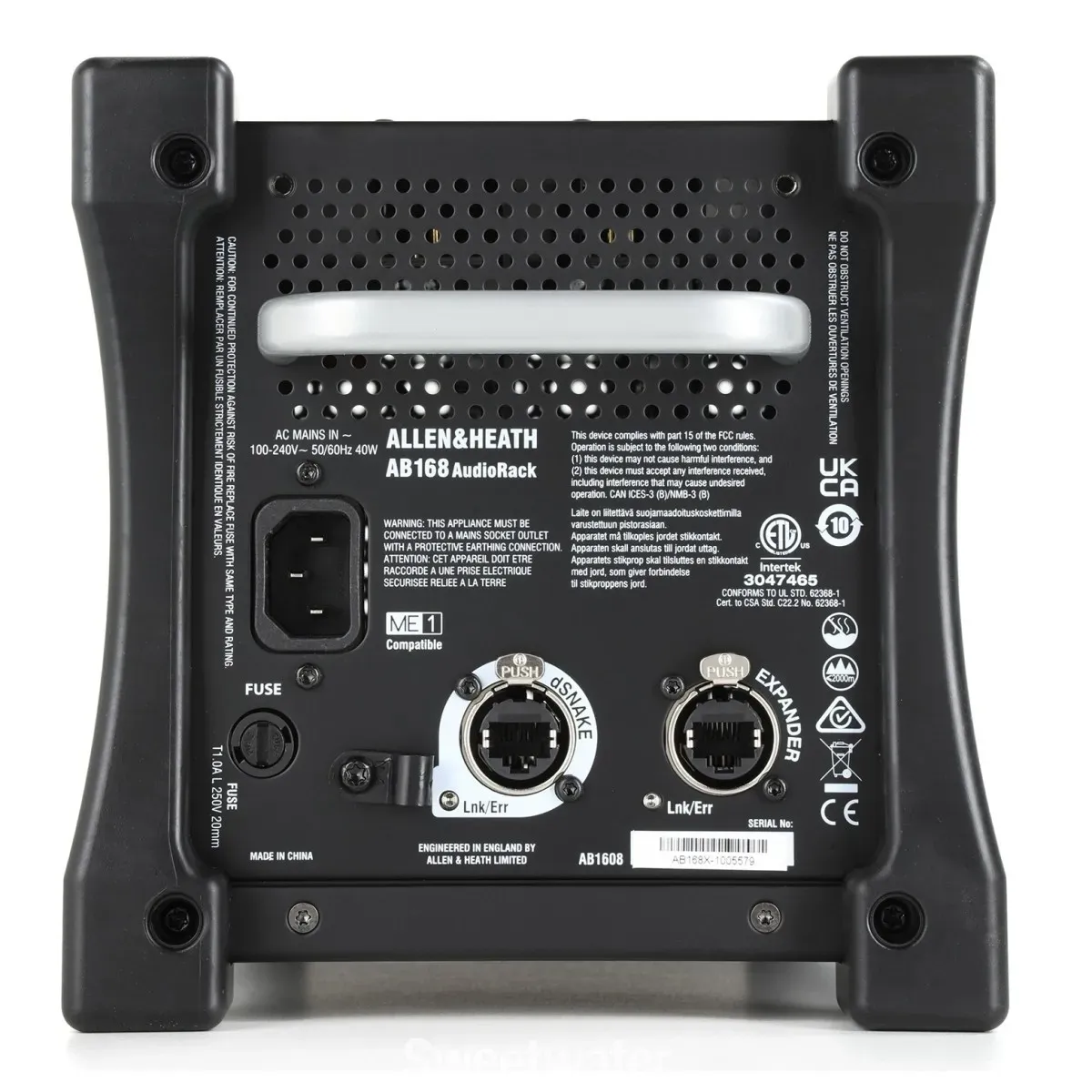 Allen and Heath AB168 16x8 Digital Stage Box for Qu / Avantis / SQ Mixing Systems — view 3