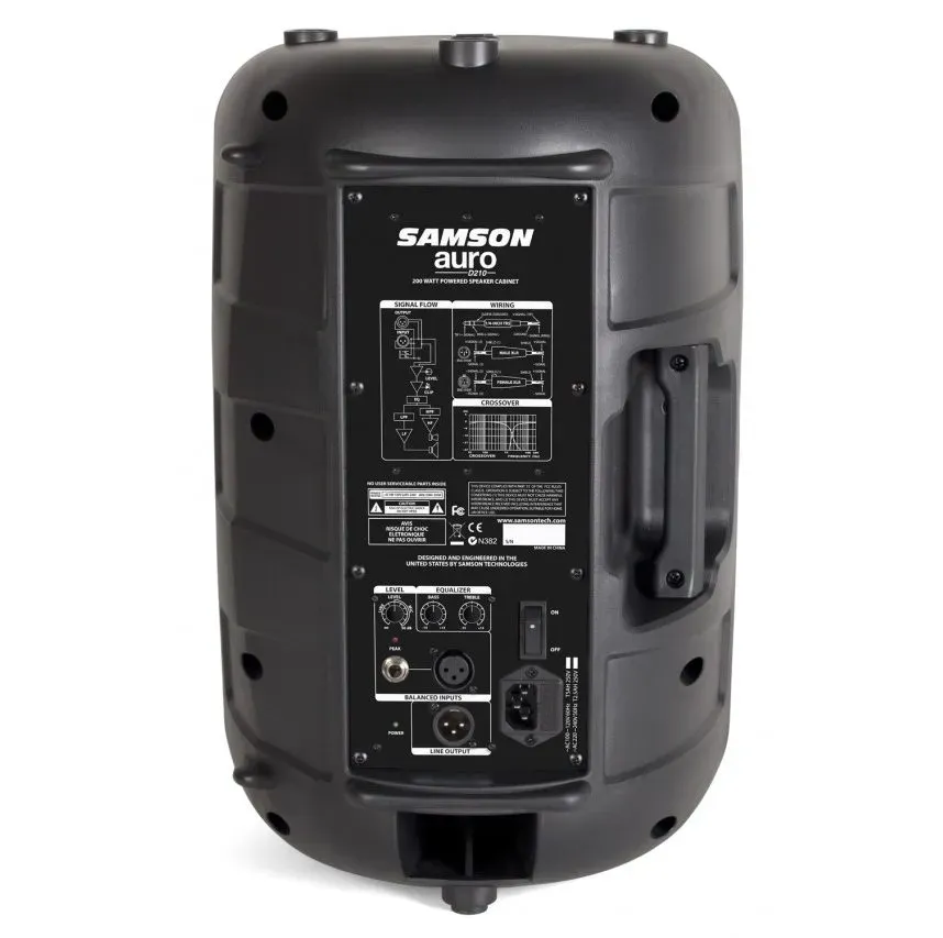 Samson Auro D210 - 10inch 200W 2-Way Active Loudspeaker — view 2