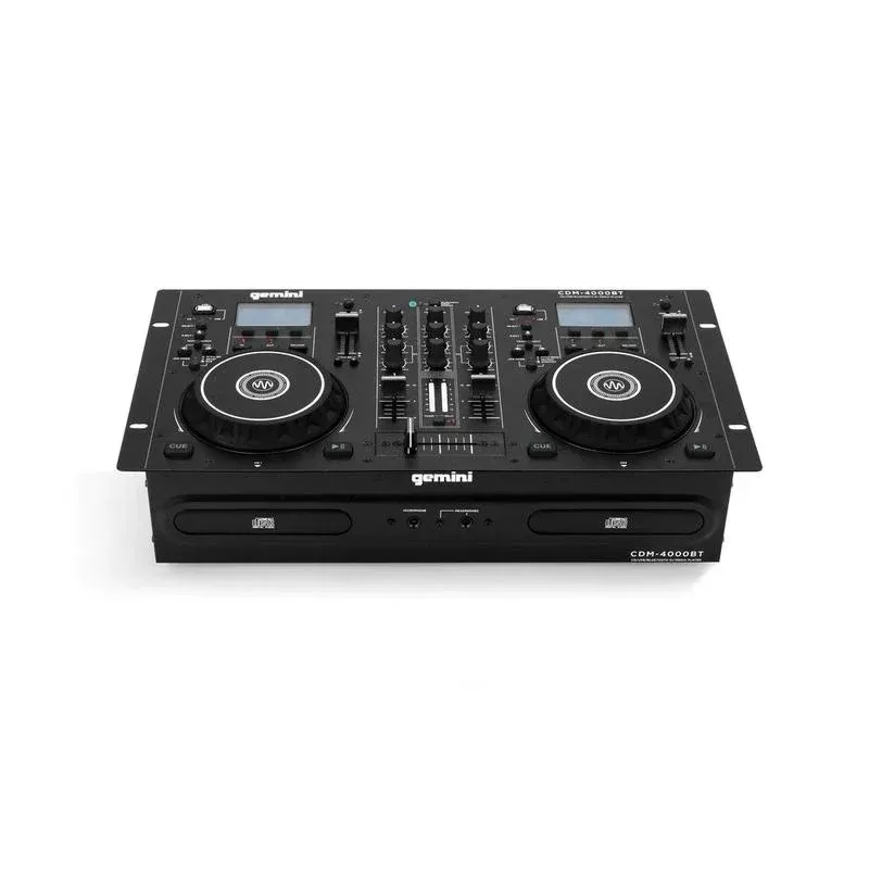 Gemini CDM-4000BT Stand Alone Bluetooth Streaming Professional DJ Dual Deck Media Player — view 2