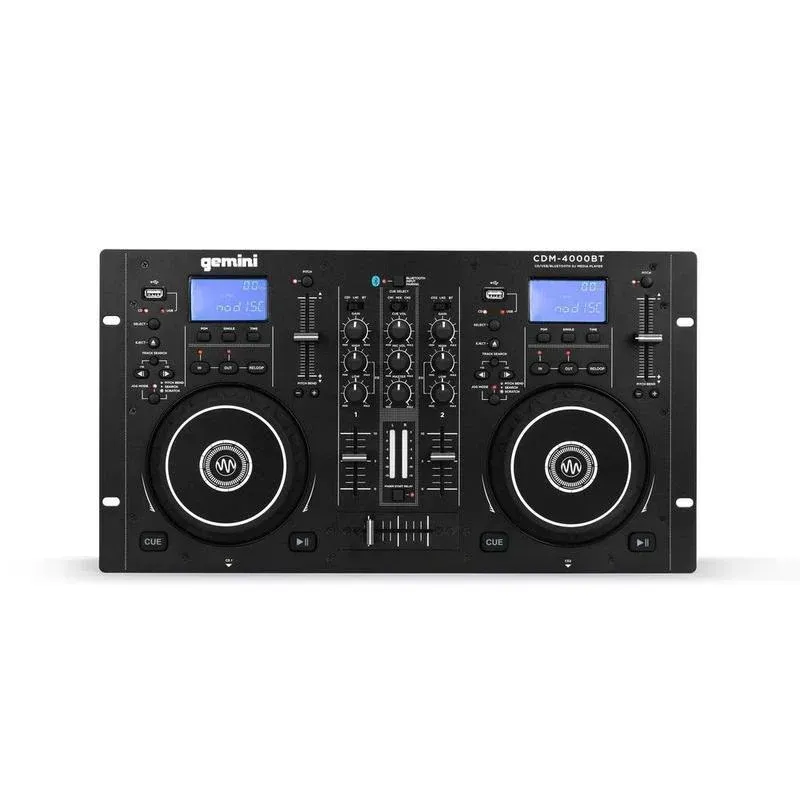 Gemini CDM-4000BT Stand Alone Bluetooth Streaming Professional DJ Dual Deck Media Player — view 3