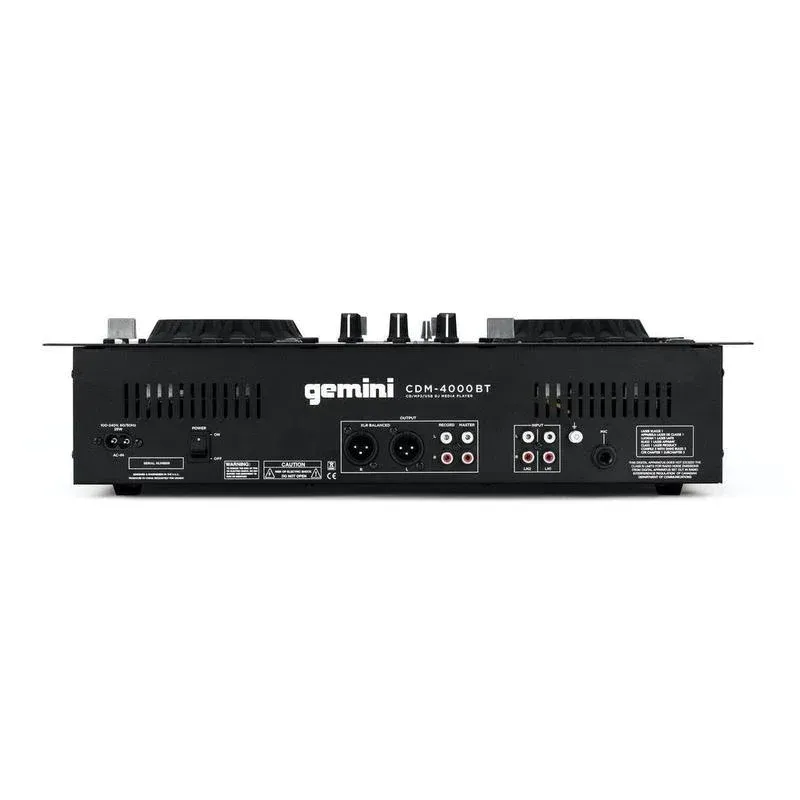 Gemini CDM-4000BT Stand Alone Bluetooth Streaming Professional DJ Dual Deck Media Player — view 4