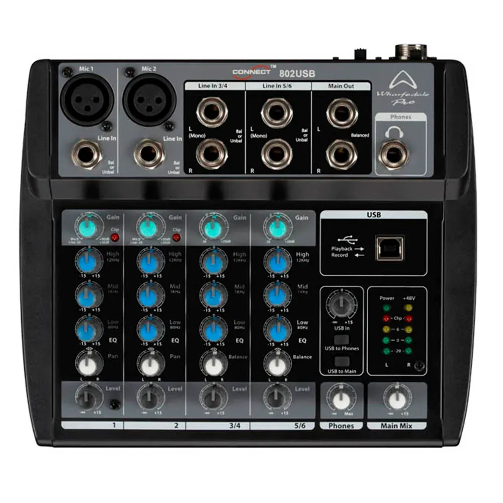 Wharfedale Pro Connect 802 8 Channel USB Mixer — view 2