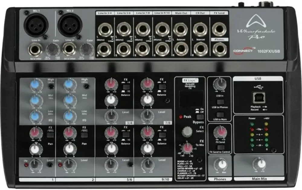 Wharfedale Pro Connect 1002FX USB Mixer — view 2