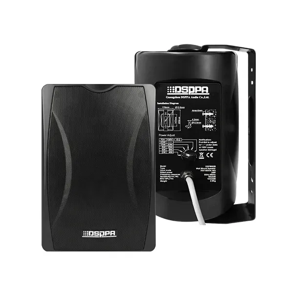 DSPPA DSP8062 Wall Mount 100V 20W Speaker Black — view 2
