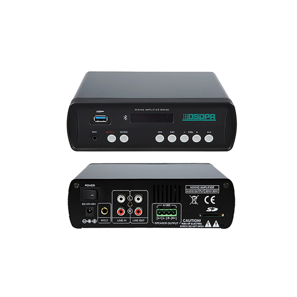 Dsppa Mini60 Mini Digital Amplifier With Usb And Bluetooth – 2X30W