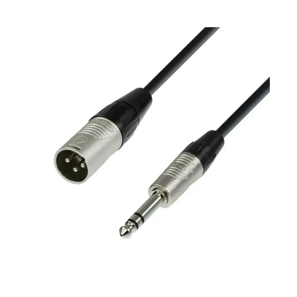 EWI CABLE XLR MALE TO 1/4 JACK 2.5M BAL