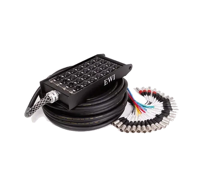 EWI PSPX 24-4 – 24×4 Snake Cable w/ Strain Relief 30m