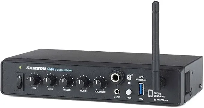 Samson MediaTrack- 4 Channel Rackmount Line Mixer - Interface — view 3