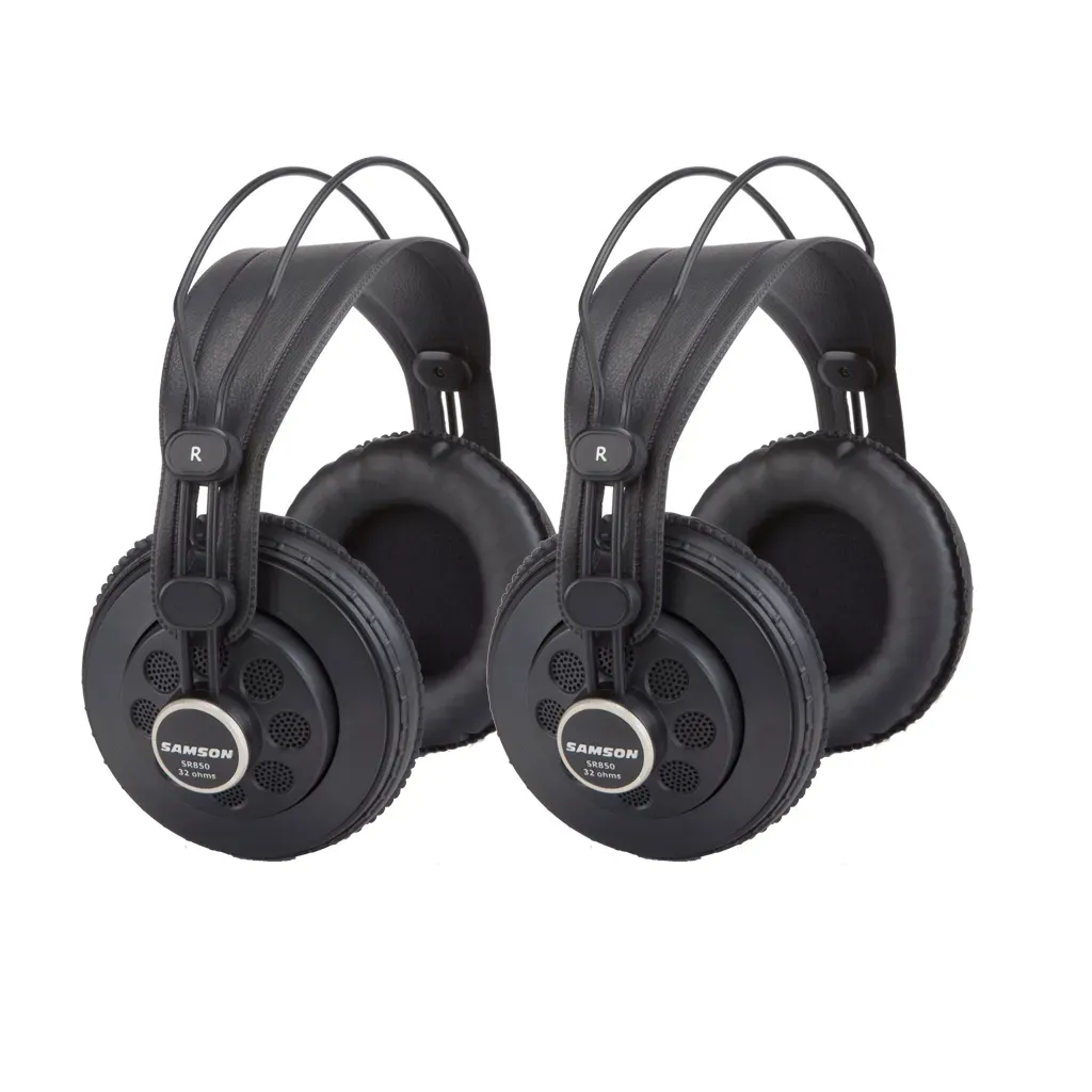 Samson SR850 Semi-open Studio Headphones - 2 Pack
