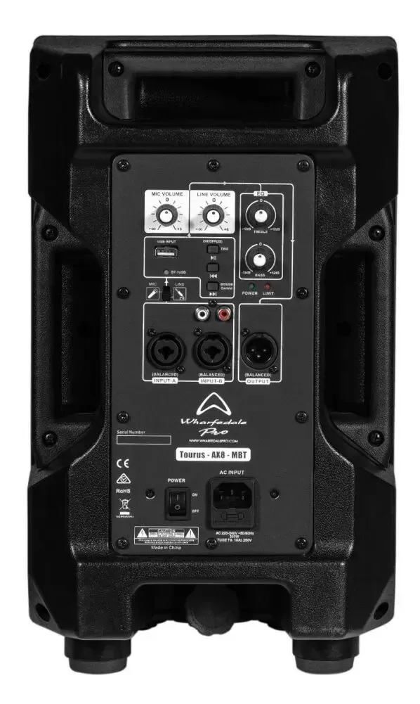 Wharfedale Tourus AX8-MBT – 8 Inch 2-Way Active Speaker — view 4