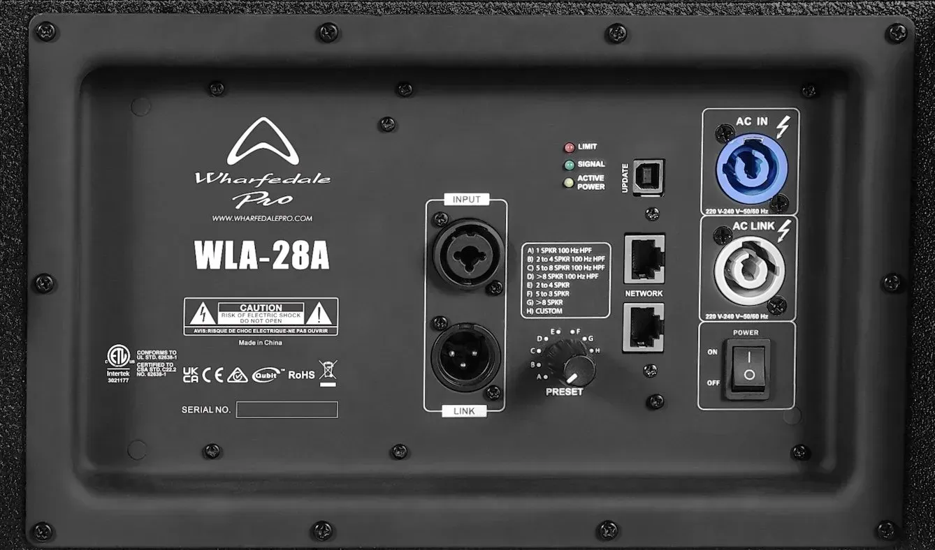 Wharfedale- WLA 28A- 2 x 8 inch Active Line Array Speaker — view 2