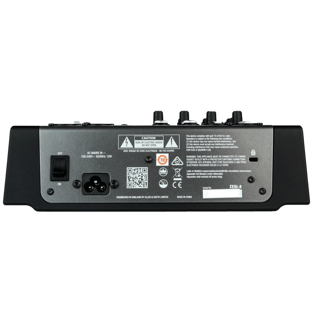 Allen and Heath ZEDi-8 8-channel Mixer with USB Audio Interface — view 4