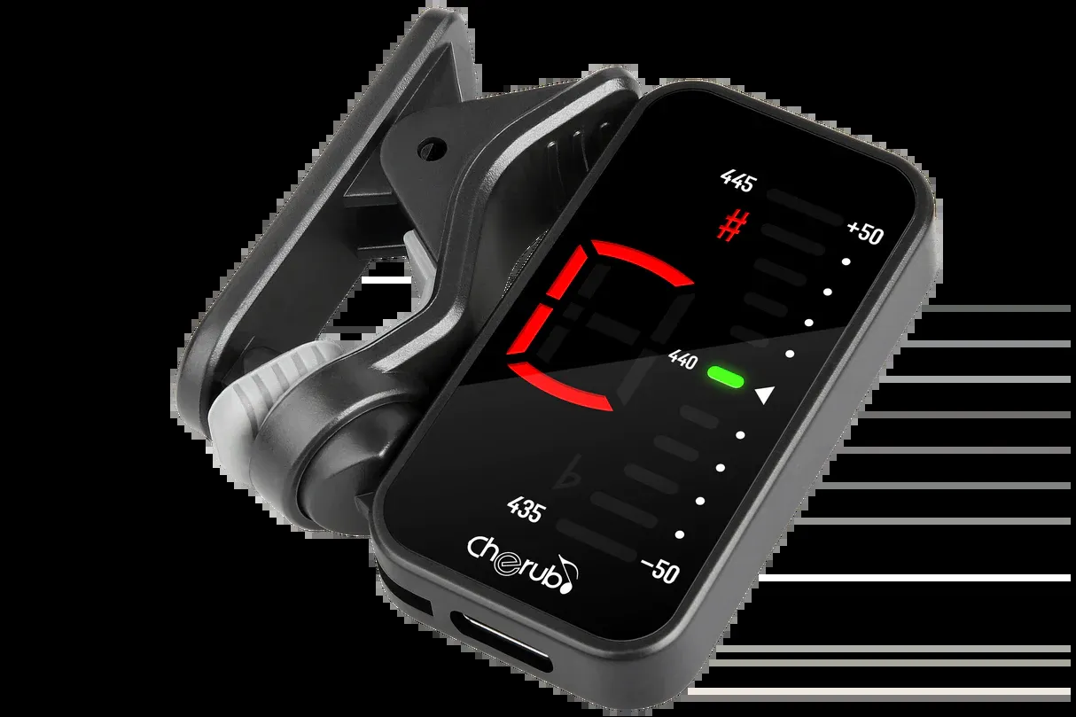 Cherub WST-551C Rechargeable Clip On Tuner — view 2