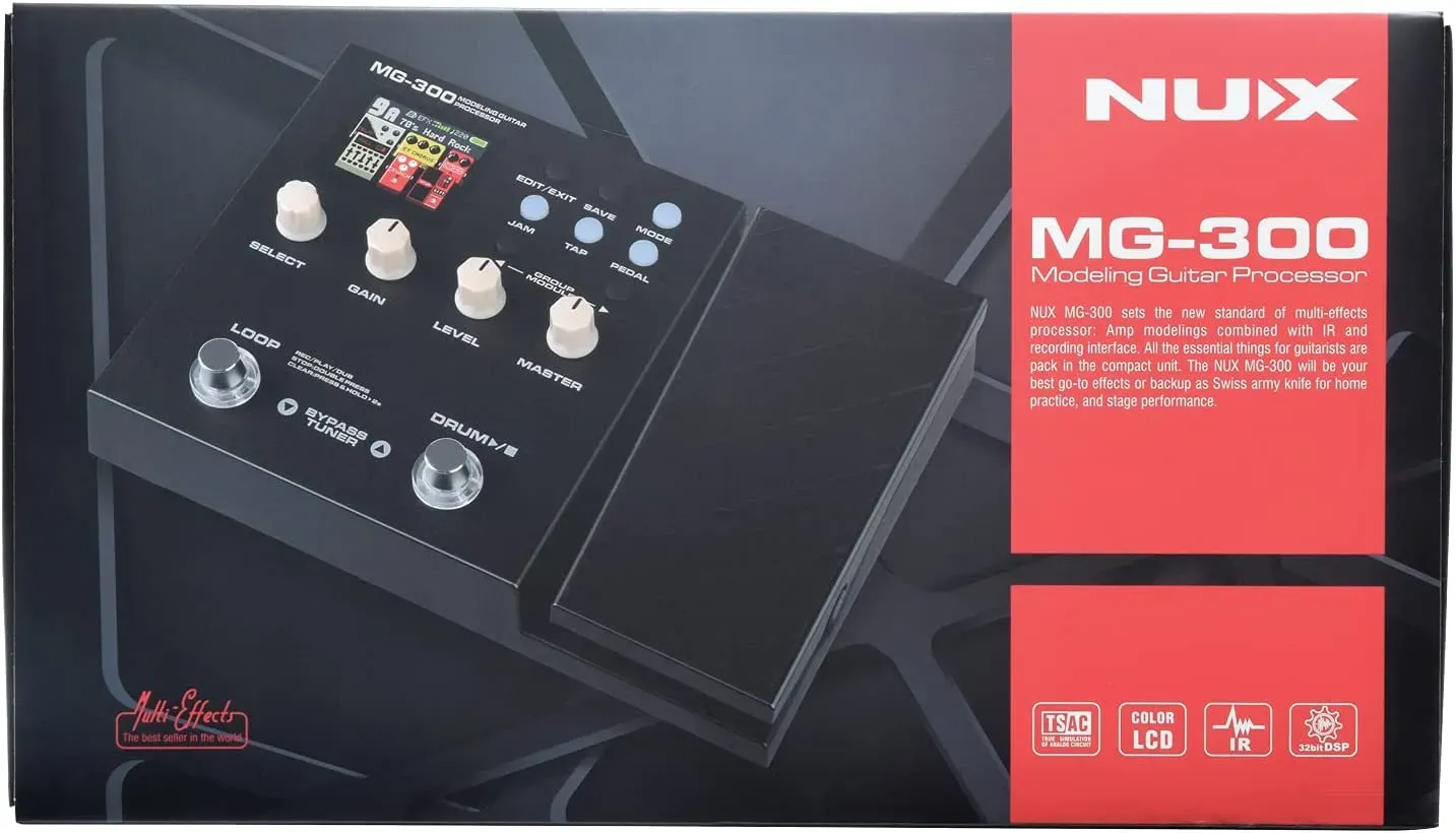 Nux MG-300 Compact Guitar Multi-FX Modelling Processor Pedal — view 5