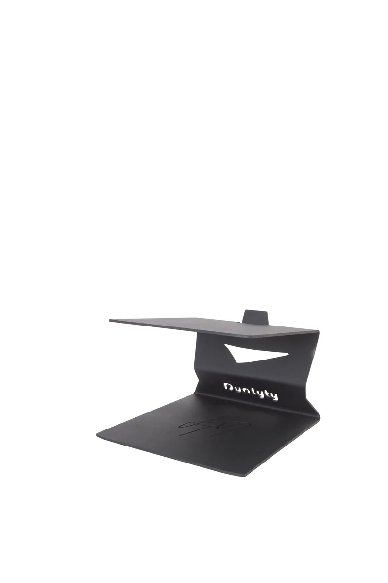 Dualyty 345 Mild Steel Desktop Monitor Stand Pair (Black) — view 3