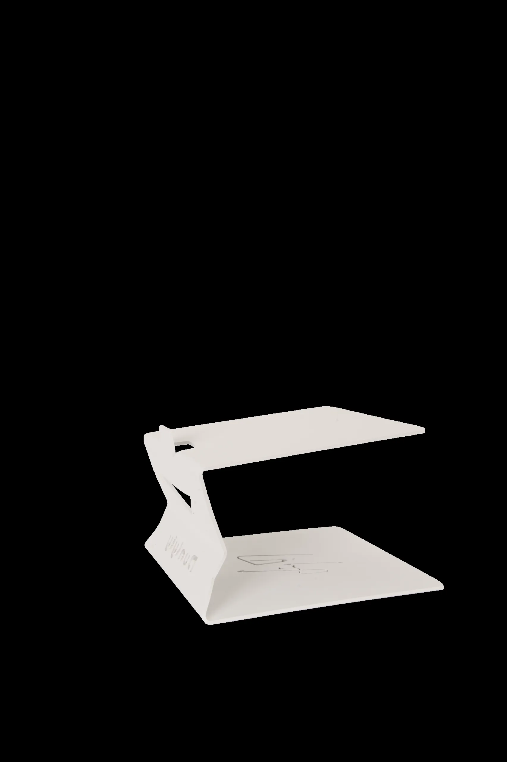 Dualyty 345 Mild Steel Desktop Monitor Stand Pair (White) — view 6