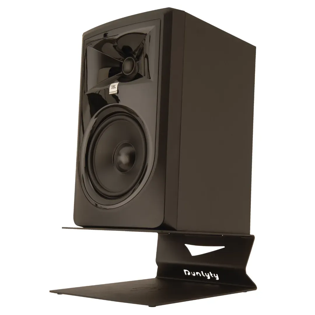 Dualyty 678 Mild Steel Desktop Monitor Stand Pair (Black) — view 4