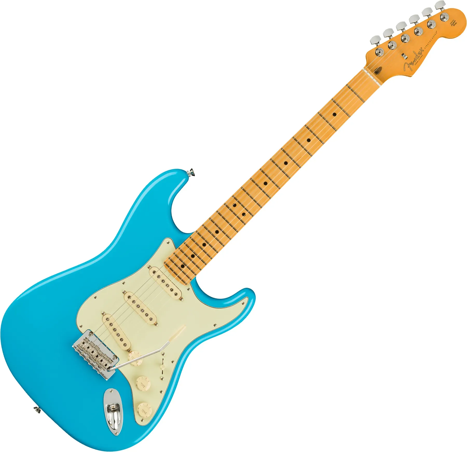 Fender American Professional II Stratocaster - Miami Blue Maple Electric Guitar — view 2