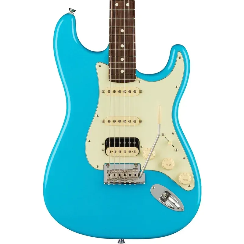 Fender American Professional II Stratocaster Electric Guitar HSS - Rosewood Fingerboard - Miami Blue — view 1