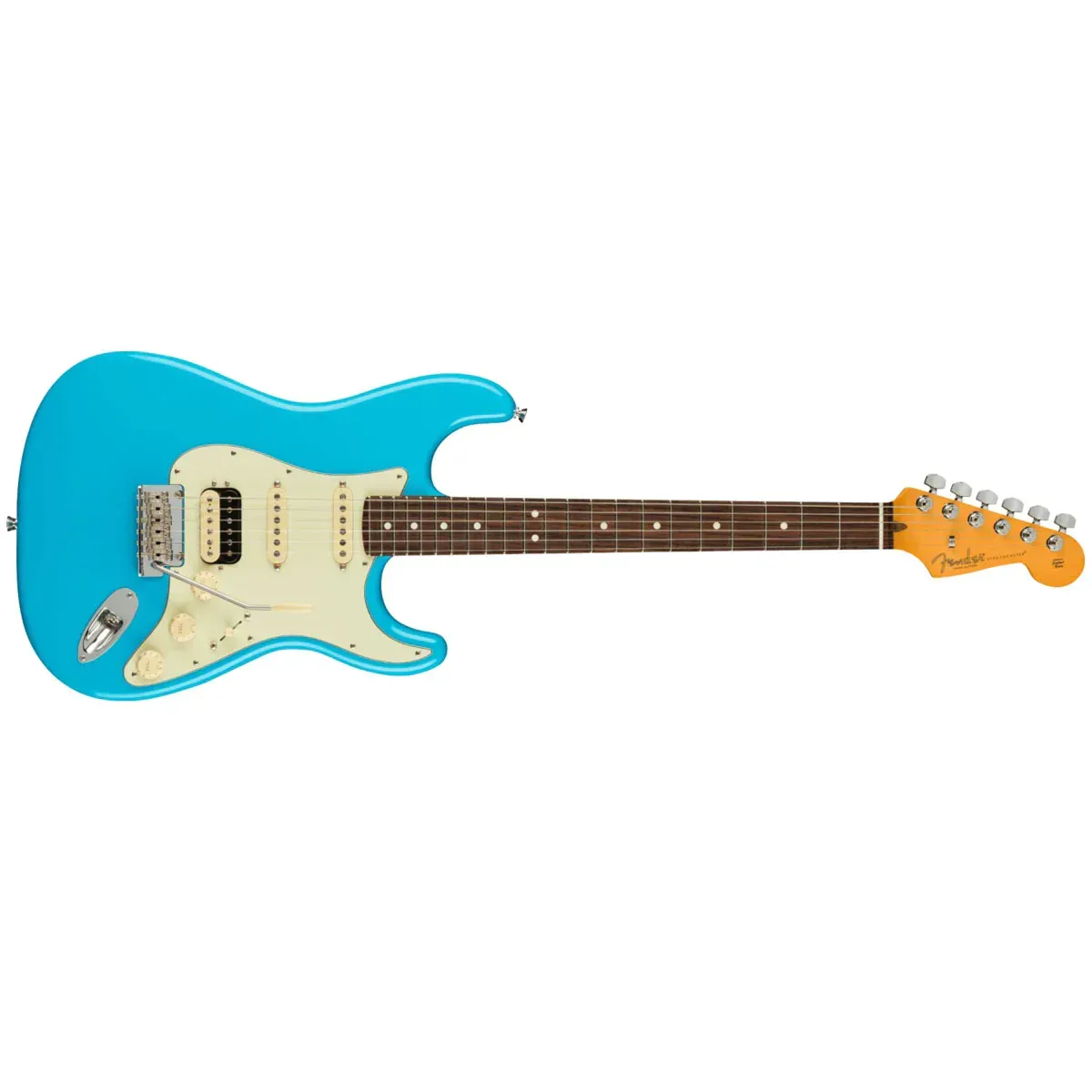 Fender American Professional II Stratocaster Electric Guitar HSS - Rosewood Fingerboard - Miami Blue — view 2