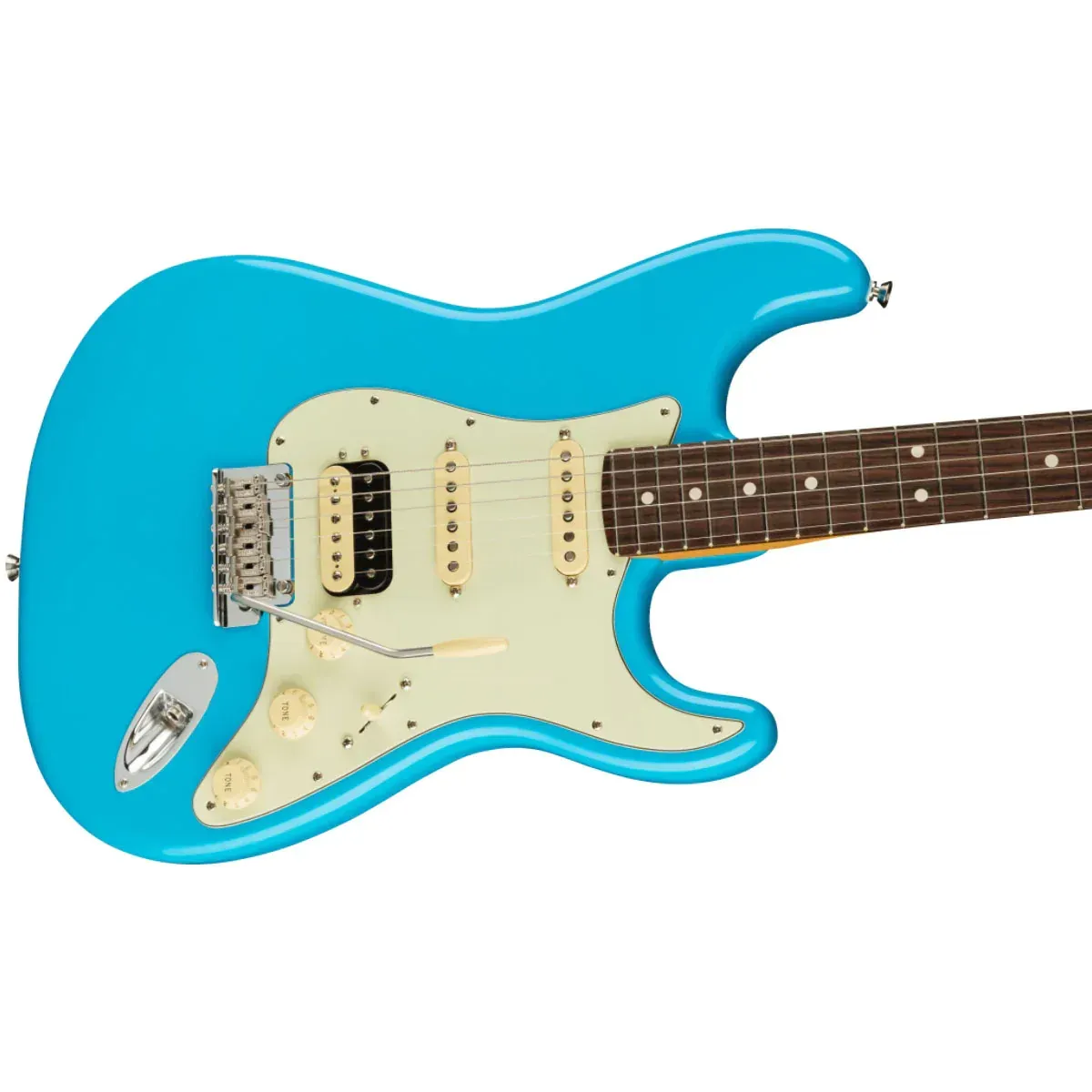 Fender American Professional II Stratocaster Electric Guitar HSS - Rosewood Fingerboard - Miami Blue — view 4