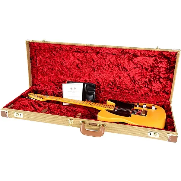 Fender American Ultra Luxe Vintage '50s Telecaster Electric Guitar - Butterscotch Blonde, Heirloom Lacquer — view 5