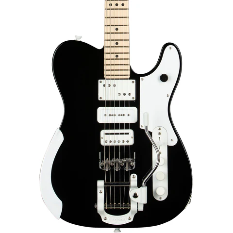 Fender Jack White Triplecaster Telecaster Electric Guitar – Black