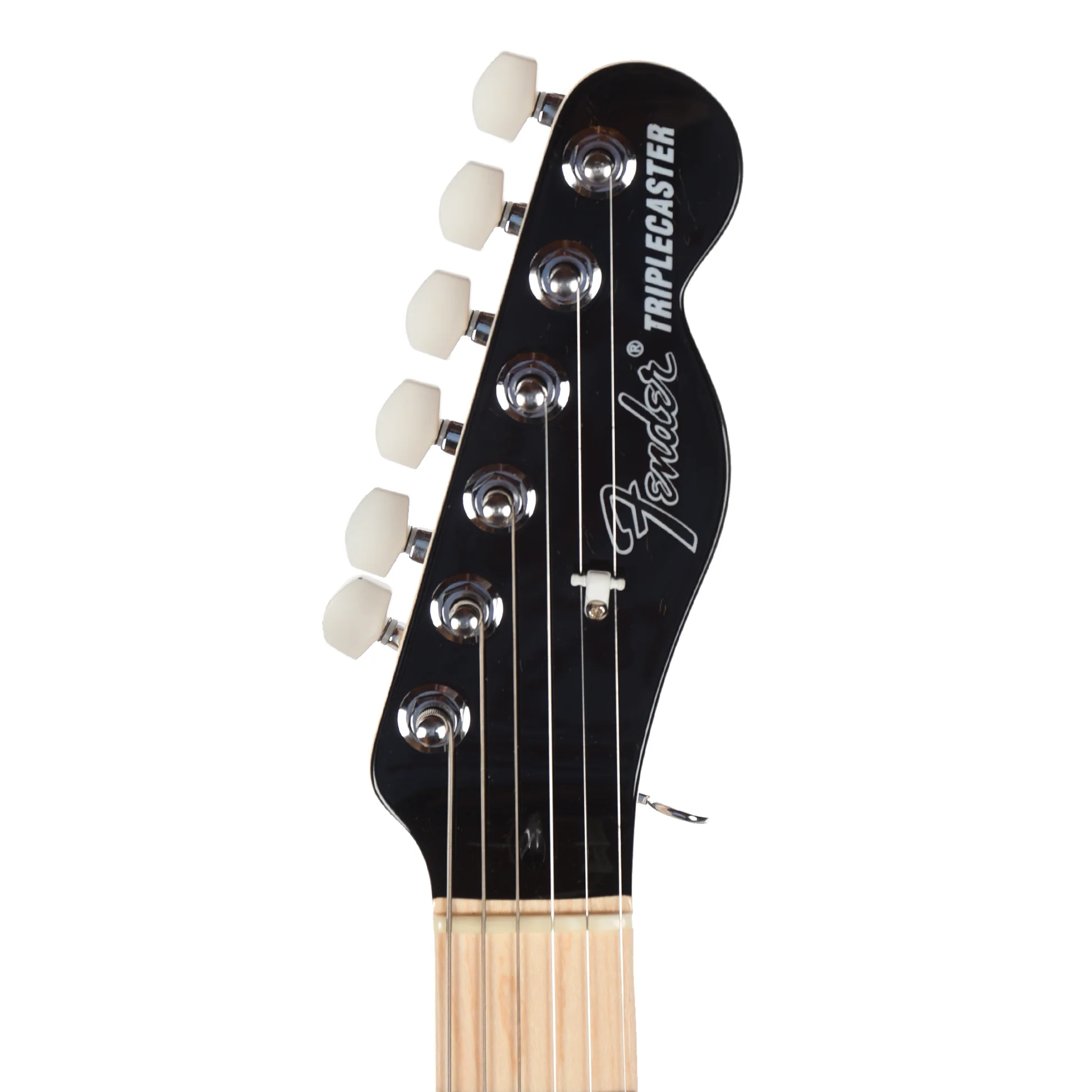 Fender Jack White Triplecaster Telecaster Electric Guitar – Black — view 5