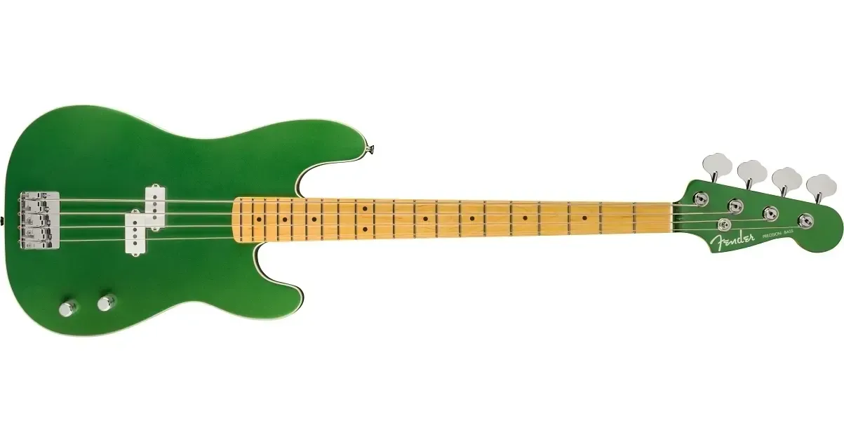 Fender Aerodyne Special Precision Bass - Speed Green Metallic — view 3