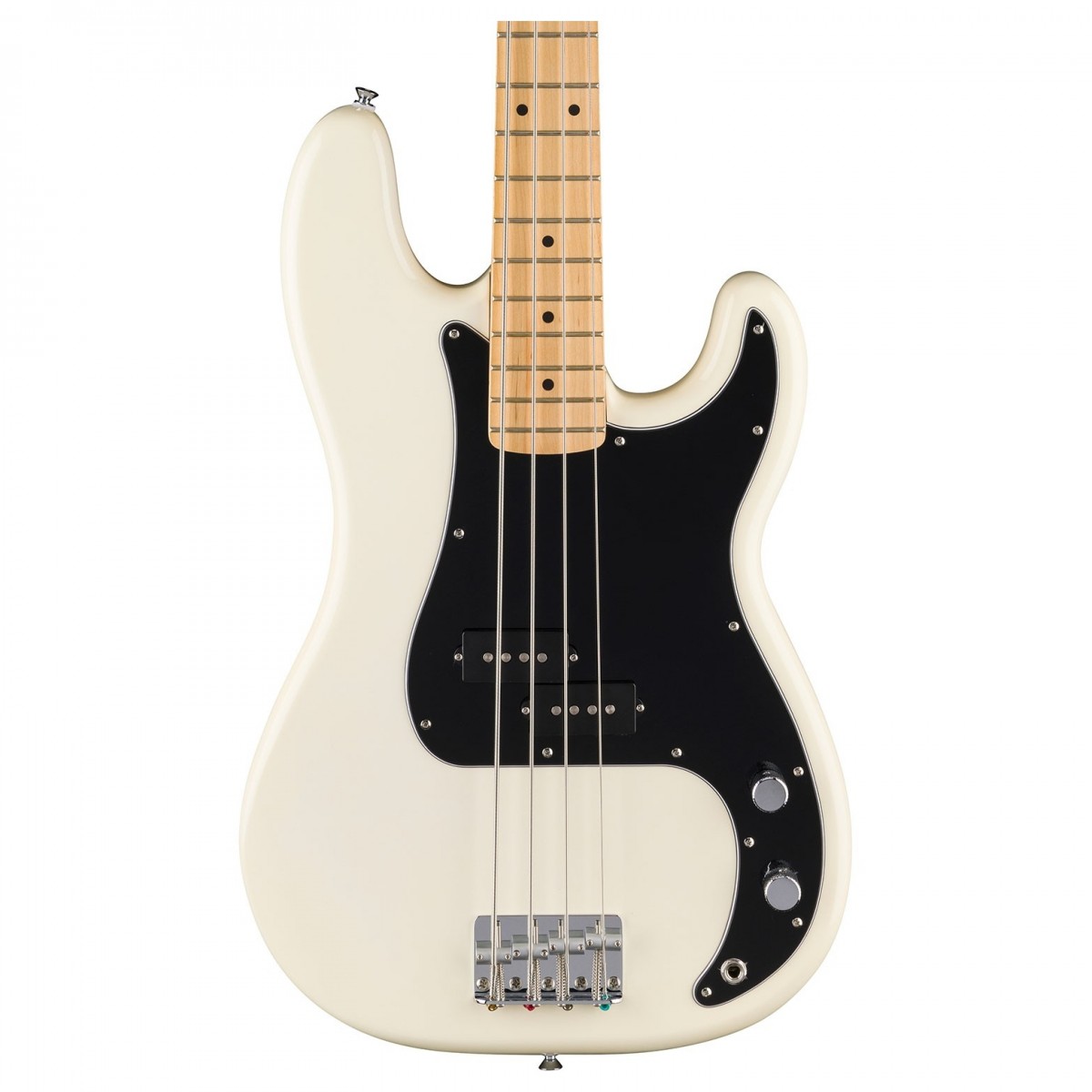 Fender Standard Precision 4-String Bass – Olympic White With Maple Fingerboard — view 1