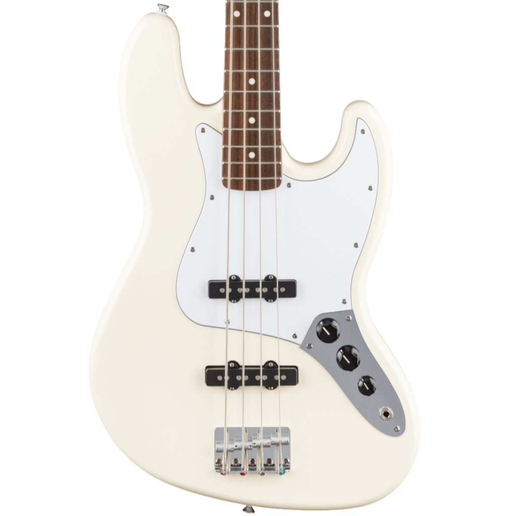 Fender&nbsp;Standard Jazz Bass 4 String – Olympic White with Laurel Fingerboard