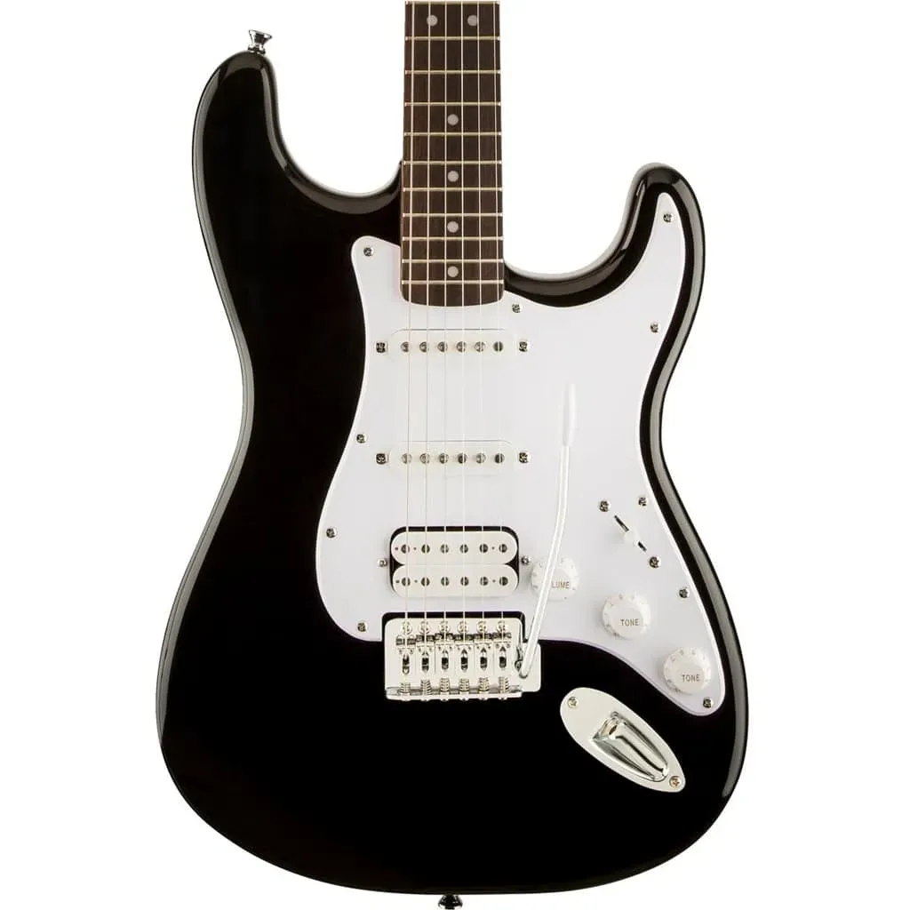 Fender Squier Bullet Stratocaster HSS Electric Guitar – Tremolo – Black — view 1