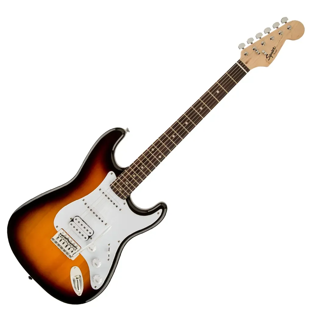 Fender Squier Bullet Stratocaster HSS Electric Guitar – Tremolo – Brown Sunburst — view 2