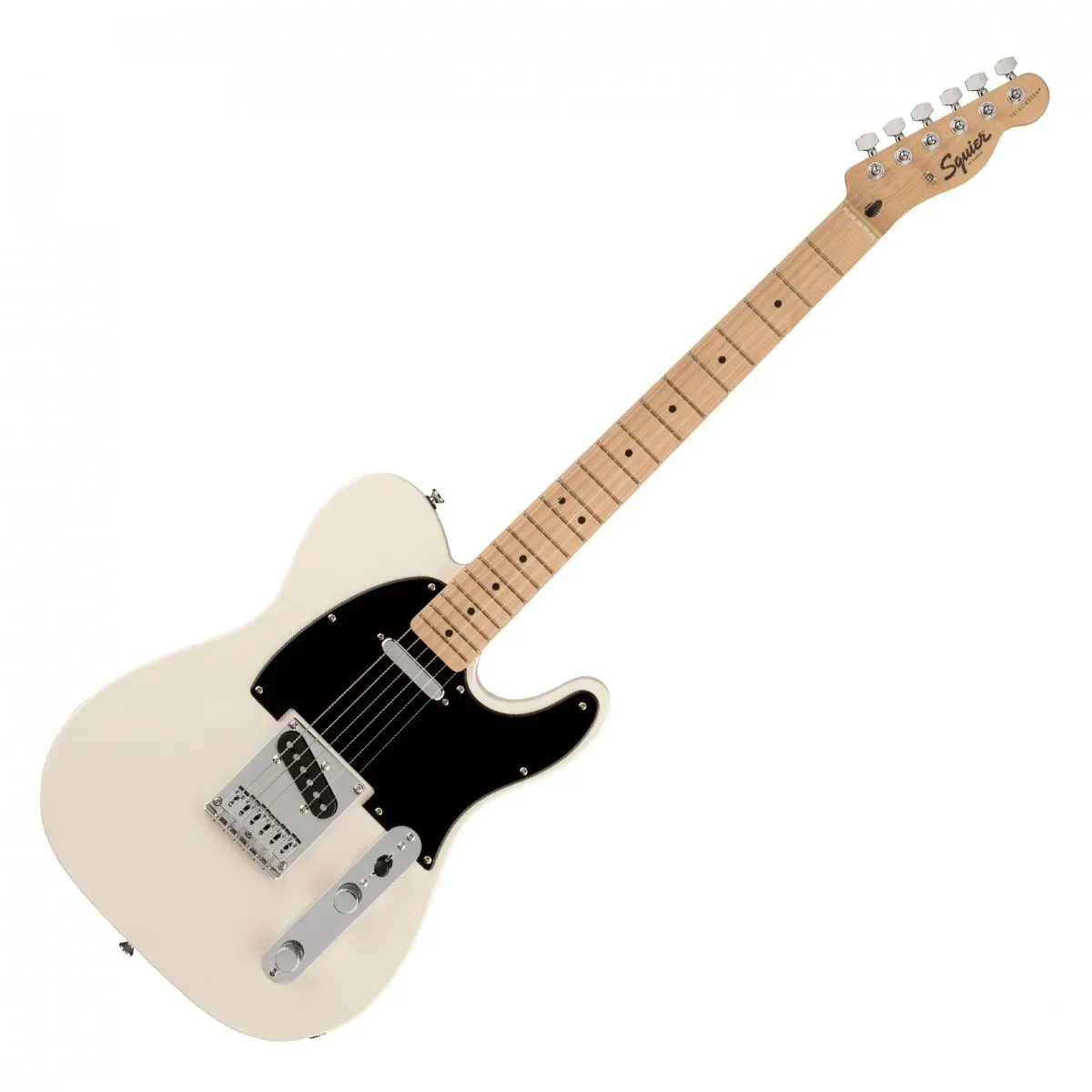Fender Squier FSR Bullet Telecaster Maple Fingerboard, Black Pickguard - Olympic White — view 2