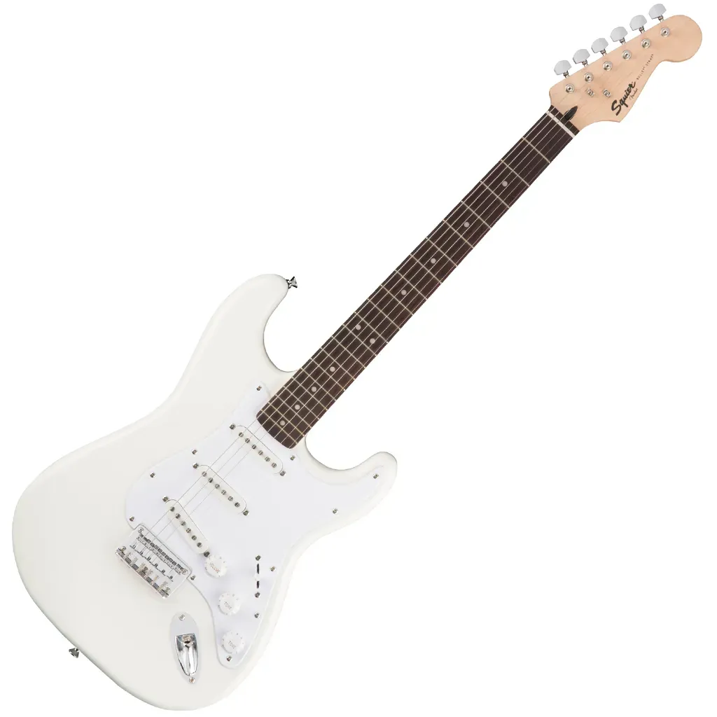 Fender Squier Bullet Stratocaster Electric Guitar – Hardtail – Arctic White — view 2