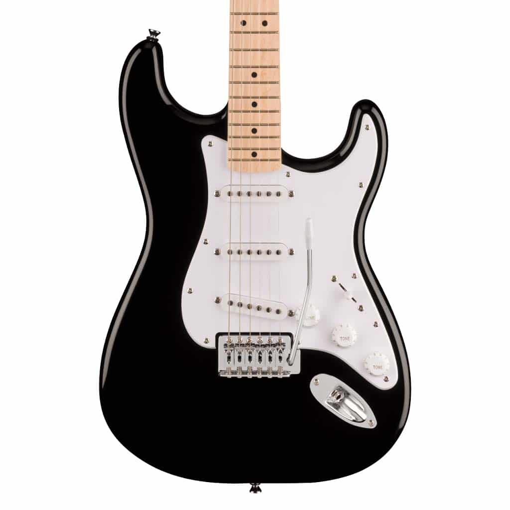 Fender Squier Sonic Stratocaster Electric Guitar – Black — view 1