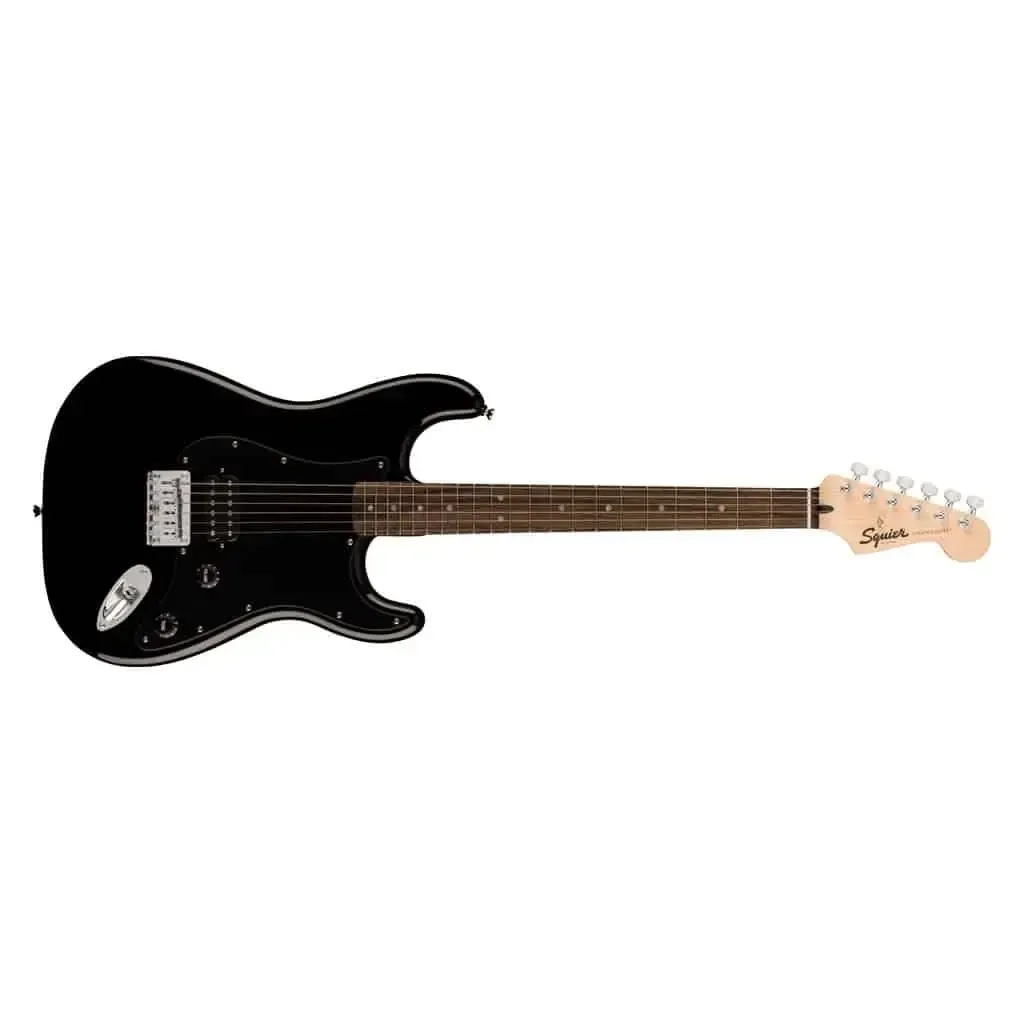 Fender Squier Sonic Stratocaster Electric Guitar - Black — view 2
