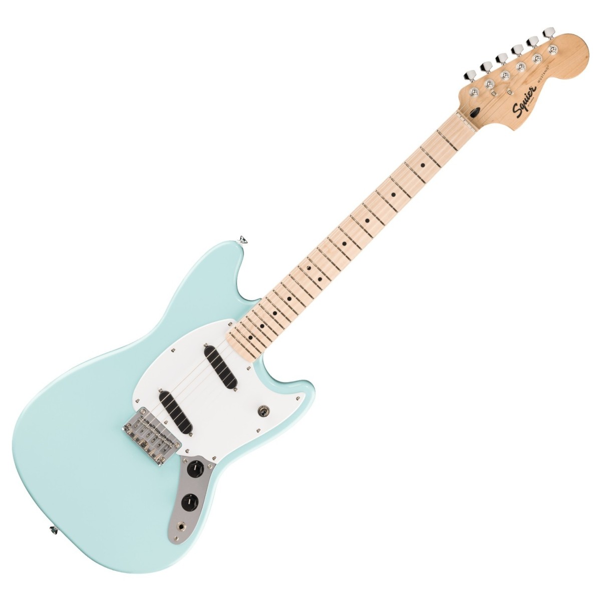 Fender Squier Sonic Mustang Electric Guitar – Daphne Blue — view 2