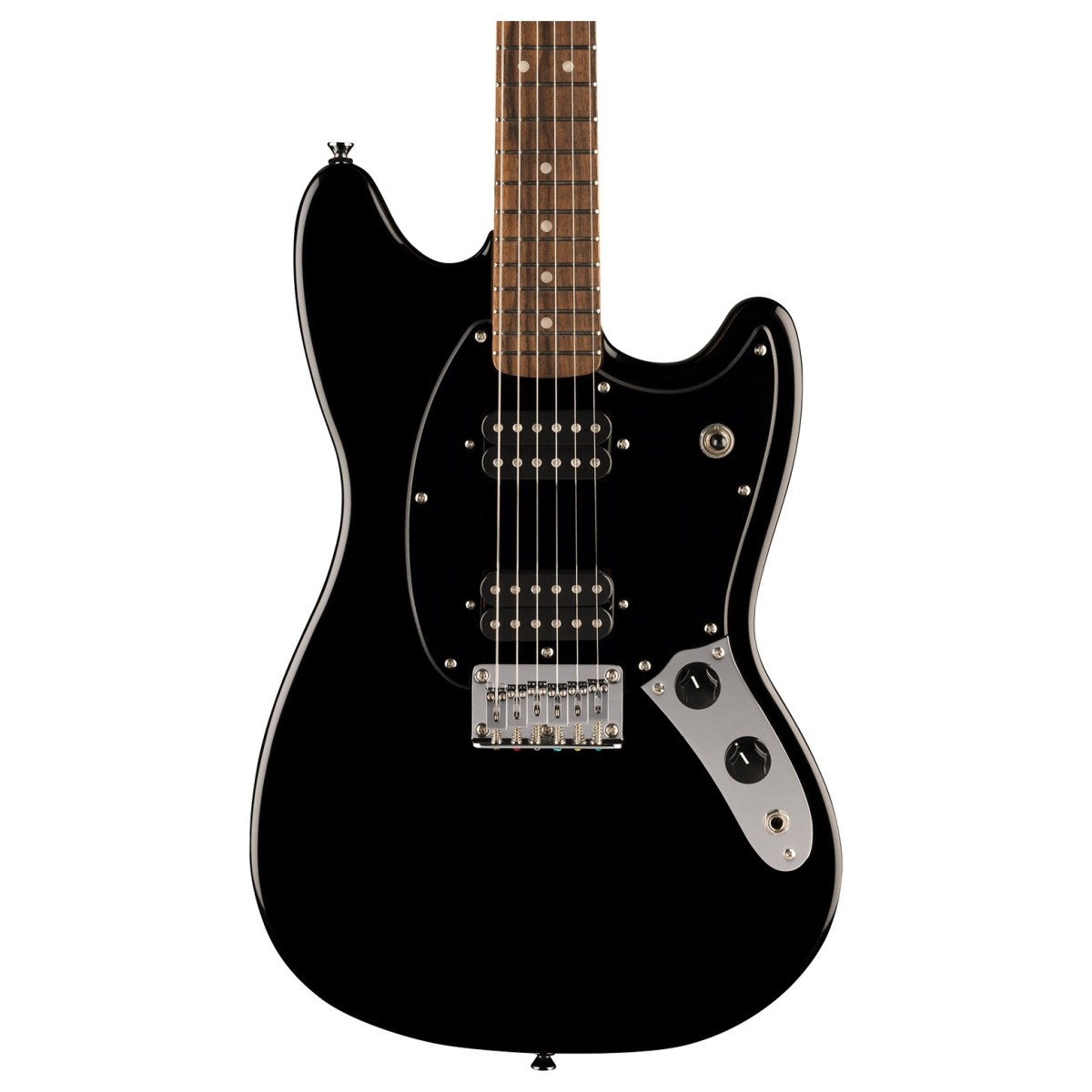 Fender Squier Sonic Mustang HH Electric Guitar – Black – Laurel Fingerboard — view 1