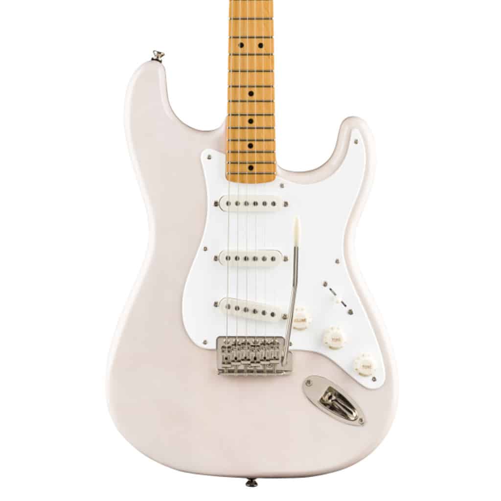 Fender Squier Classic Vibe ’50s Stratocaster Electric Guitar – White Blonde — view 1