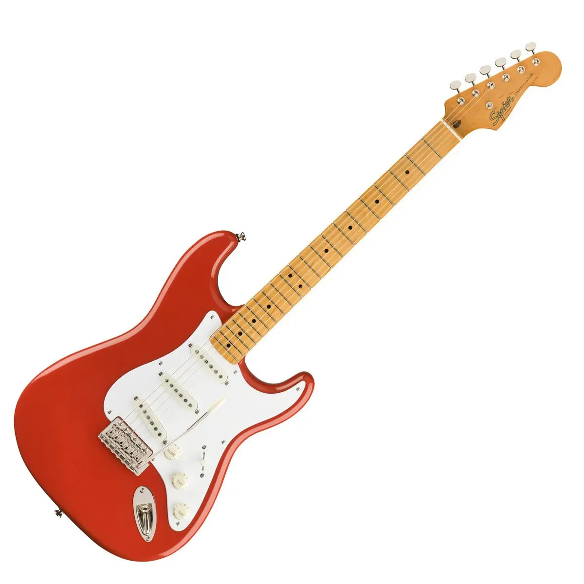 Fender Squier Classic Vibe ’50s Stratocaster Electric Guitar – Fiesta Red — view 2