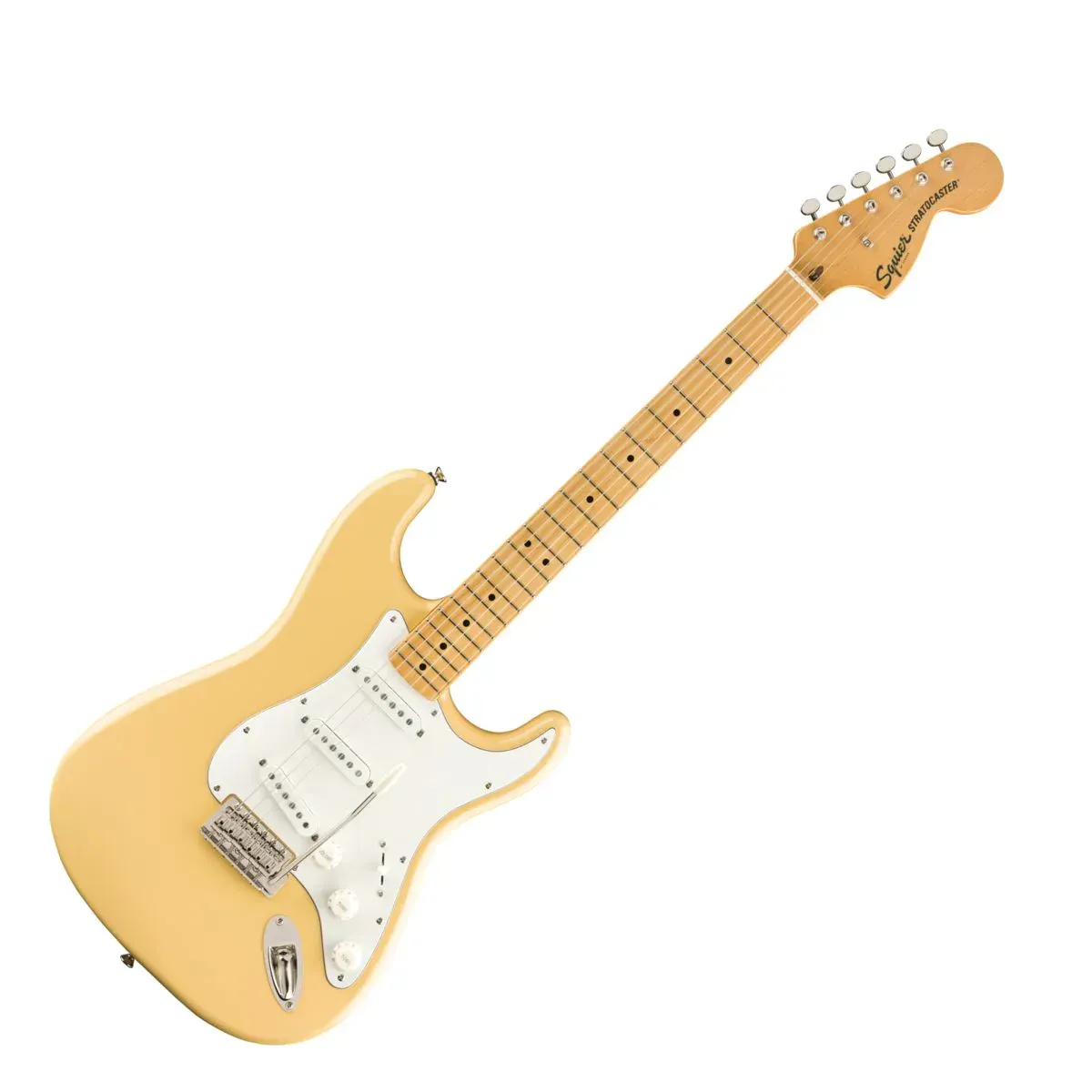 Fender Squier Classic Vibe '70s Stratocaster Electric Guitar - Vintage White — view 2