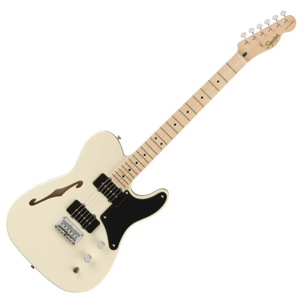 Fender Squier Paranormal Cabronita Thinline Telecaster - Olympic White — view 2