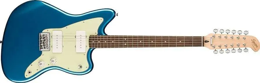 Fender Squier Paranormal Jazzmaster XII 12-string Electric Guitar - Lake Placid Blue — view 2