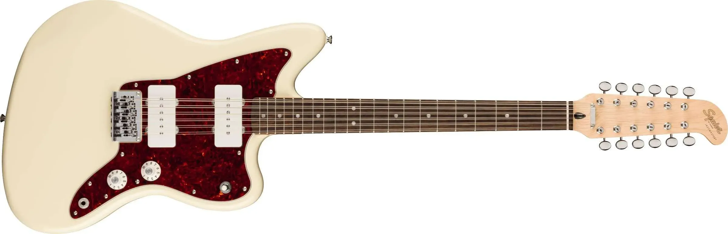 Fender Squier Paranormal Jazzmaster XII 12-string Electric Guitar - Olympic White — view 2
