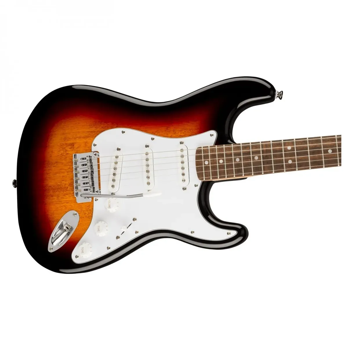 Fender Squier Affinity Series Stratocaster Electric Guitar – 3-Color Sunburst with Laurel Fingerboard — view 4