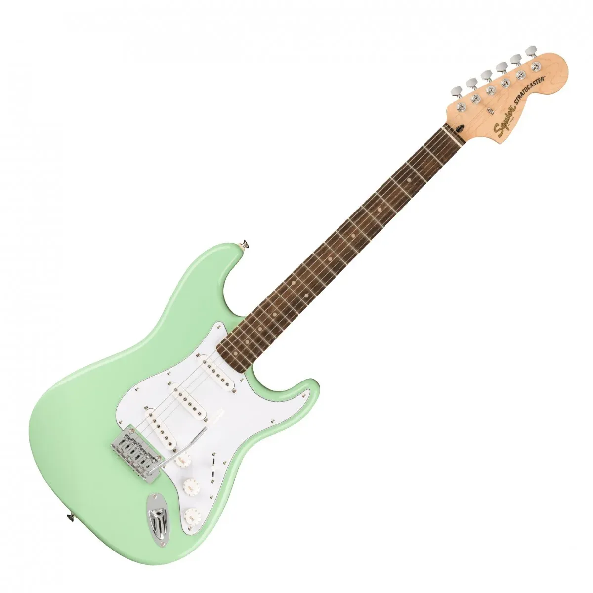 Fender Squier FSR Affinity Series Stratocaster Electric Guitar, Surf Green — view 2